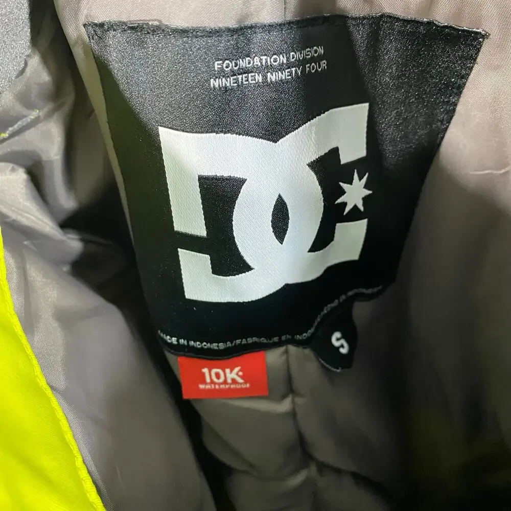 DC Shoes Co. Youth Neon Yellow 10K Waterproof Snow Pants Size S